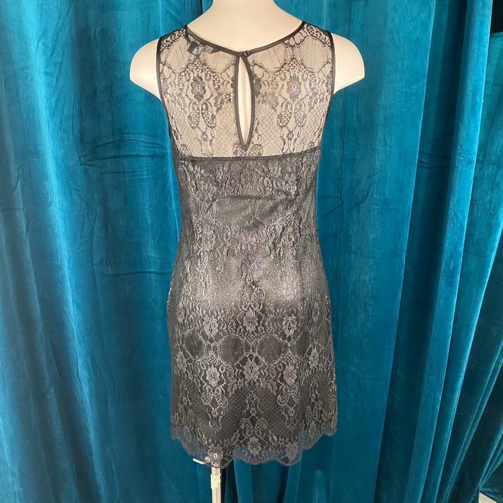 A/X Armani Exchange Lace Mini Dress Black - Picture 10 of 11